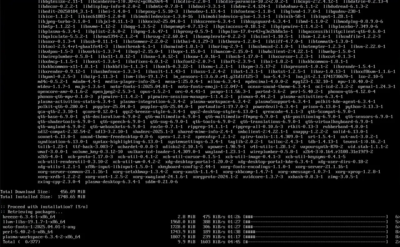 KDE Installation